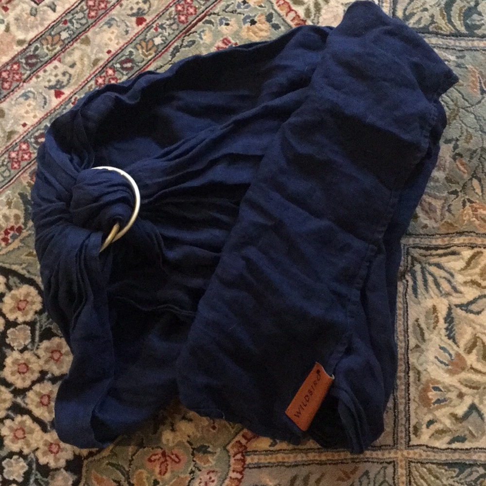 Wildbird Ring Sling - Navy with Gold Rings